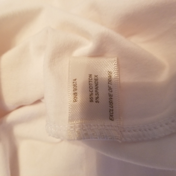 Boston Proper White Tie Shirt - size M - Picture 5 of 6